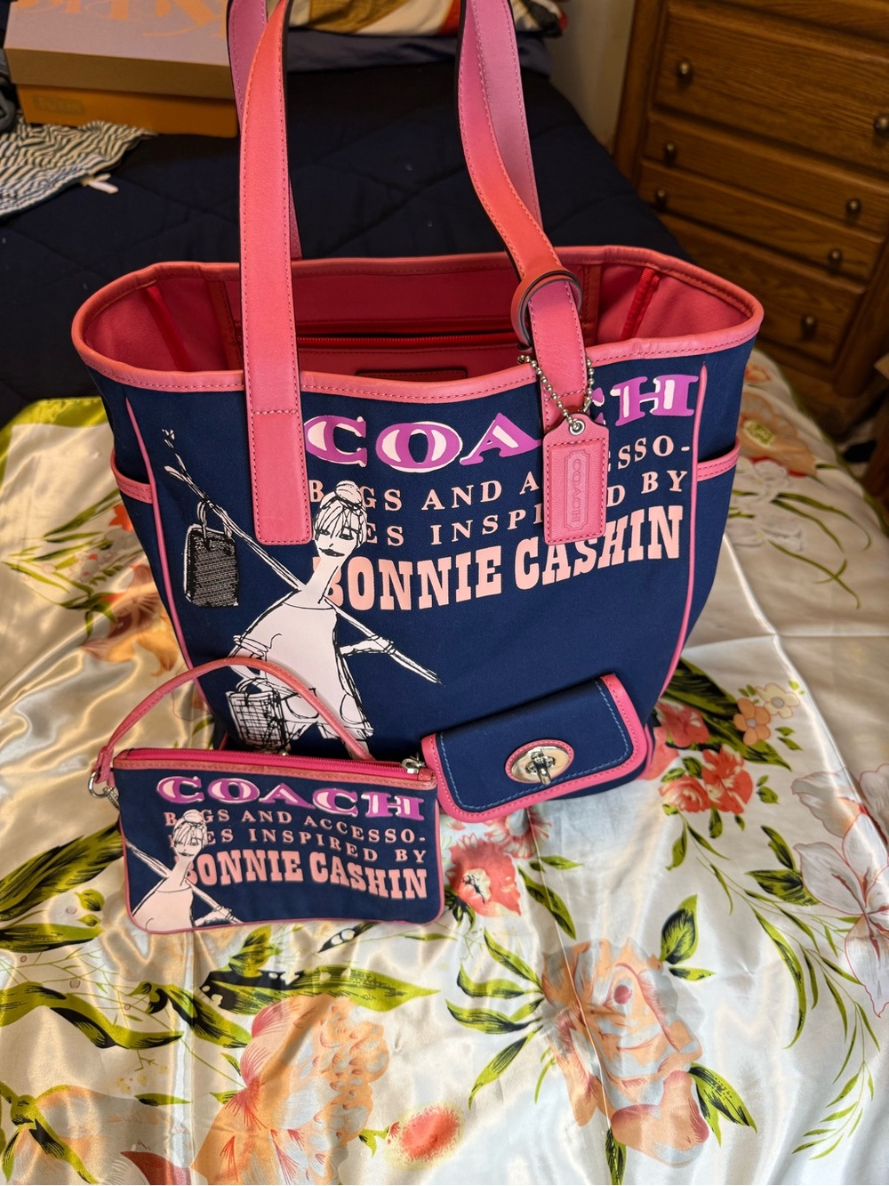 Coach Bonnie Cashin 2-Piece Tote & Wristlet Bundle